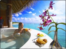 Quintessential Maldives holiday scene - photo courtesy of Spa Water Villa Quintessential Maldives holiday scene - photo courtesy of Spa Water Villa