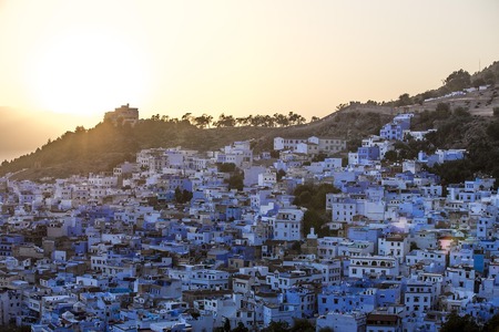Morocco, Blue city, Moroccan image. 